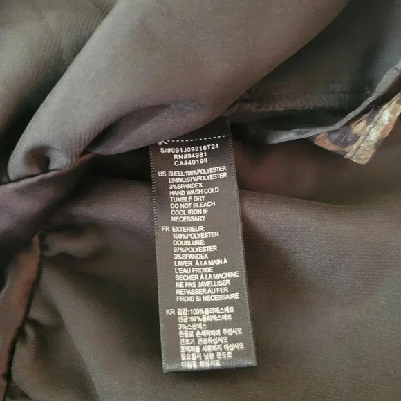 Forever 21 Ruched Frill Mini Dress Animal Print Ruffle Hem Off Shoulder Size S/P - Picture 10 of 11